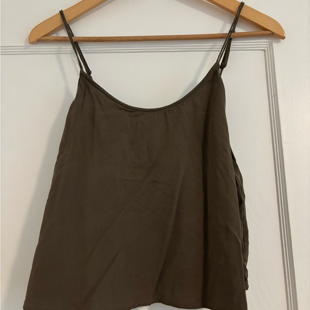 Kit + Ace Green/Brown Cami Top
